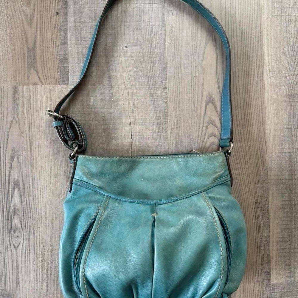 Indie Sleaze Teal Hobo Bag